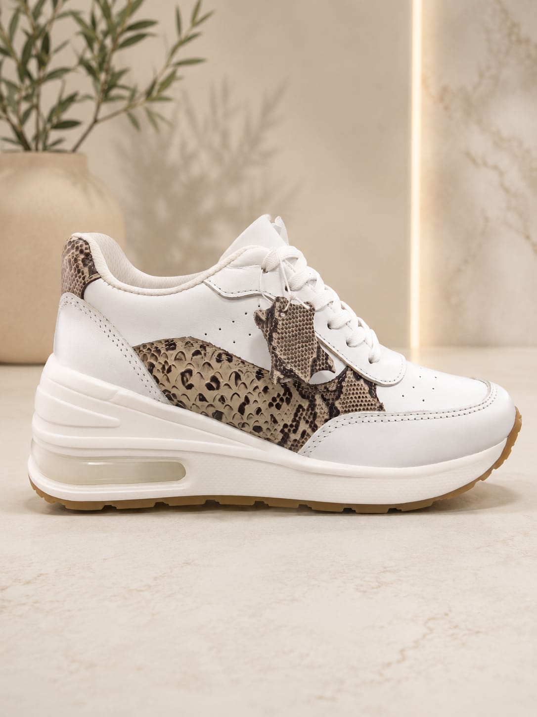 MY2 CUERO BLANCO/ANIMAL PRINT