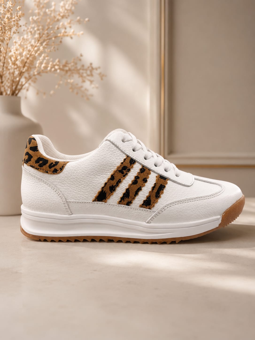A1 CUERO BLANCO/ANIMAL PRINT